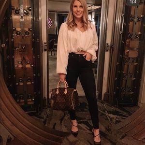 Zara cropped blouse